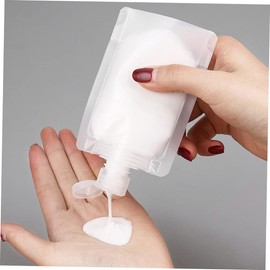 MAGICLULU Juego de Bolsitas de Viaje para Shampoo Rellenables con Embudos y Etiquetas, Bolsas Portátiles para Líquidos de Tocador, Diseño a Prueba de Fugas Adecuado para Viajes al Aire