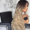 Natural Long Wavy Wigs Lace Front Wig Heat Resistant Hair