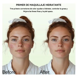 Prebase De Maquillaje 3 En 1, Spf 50 Pa++, Protector Solar
