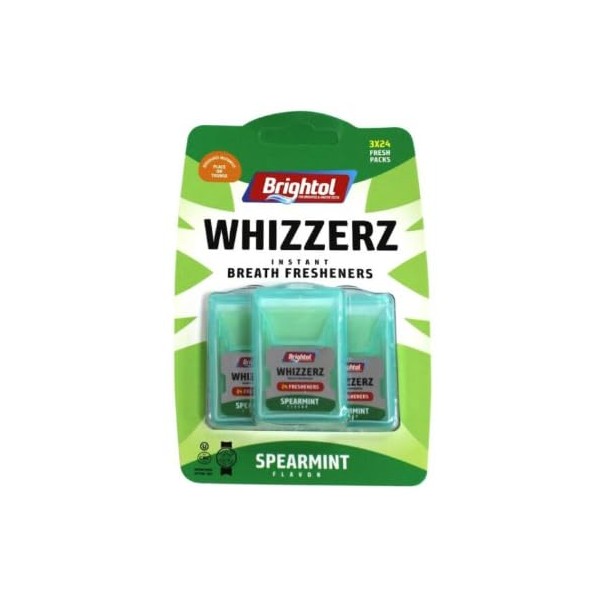Brightol Whizzerz Breath Fresheners Spearmint Flavor (3pk) - 24 Fresheners