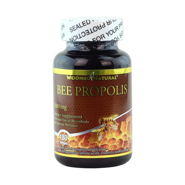 Woohoo Natural 5-in-1 Bee Propolis 1000 Mg - 180 Softgels (1)