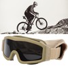 Tactics DustProof Protective Glasses Impact Resistant AntiExplosion Military Goggles(Verre gris