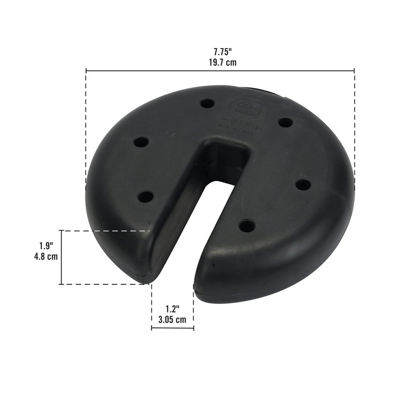 Quik Shade Set of 4 Heavy Duty Weight Plates for