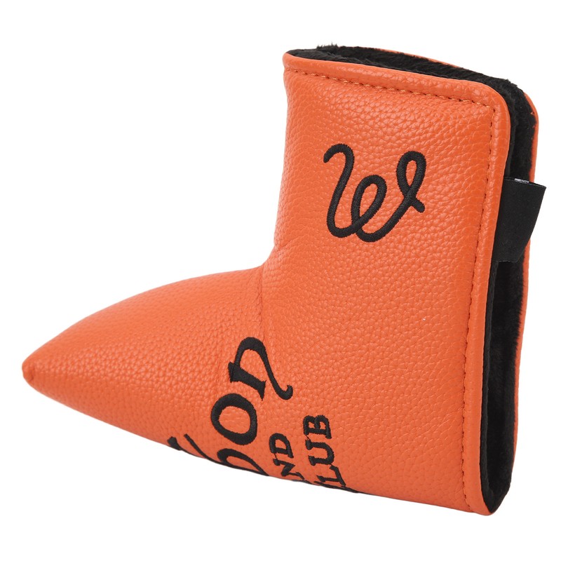 Golf Putter Headcover Orange Sailor's Hat Pattern PU Waterproof Surface