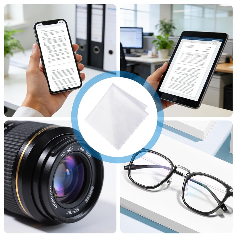 20Pieces Glasses Cleaning Cloth,Sublimation Printable Blank