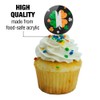 St. Patrick's Day Irish Flag Shamrock Cupcake Picks Toppers Decoration