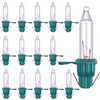 Ruisita Mini Christmas 2.5 Volt Replacement Light Bulbs with Base,