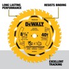 DEWALT Circular Saw Blade, 8-1/4 Inch, 40 - Teeth (DWA281440)