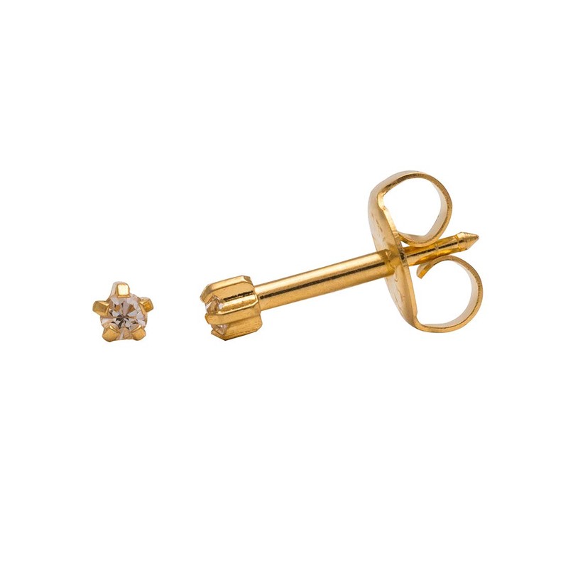 Studex Gold Ear Studs Mini Birthstar In 5 Point Setting