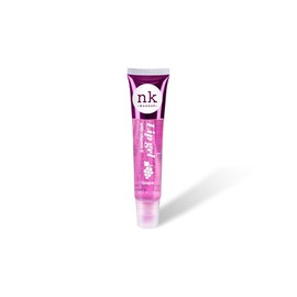 NK lip gloss gel 15ml Vitamin E, Shiny, Nourishes, Grape, Grapefruit, Coconut and Mint flavoured by Nicka K (Multi Pack Of 4).