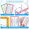 17 Pcs Multiplication Flashcards with Dry Erase Markers and Rings