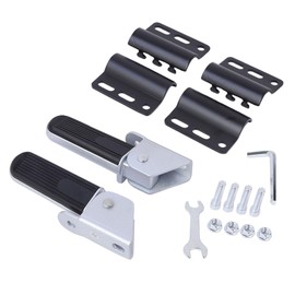Mokuo Scooter 25mm Footpegs Clamp Kit in Heavy Iron Material for Scooter Mopeds 25mm Highway Bar Foot Rest