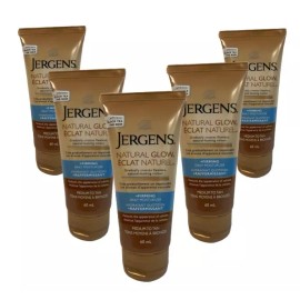 Jergens Natural Glow +Firming Daily Moisturizer Travel Size (60 ml) | Pack of 6