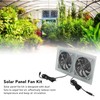 Topyond 15W Solar Panel Fan, Waterproof, Efficient Dual Fan Kit