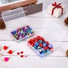 SATINIOR 24 Packs Small Clear Plastic Beads Storage Containers Box