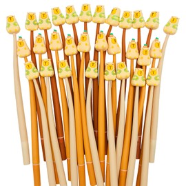 30 Pcs Cute Capybara Gel Ink Pens, Kawaii Animals Writing 0.5 mm Black Ink Cool Novelty Fun Pens for Kids School Office Home Supplies Student Present Party Favors