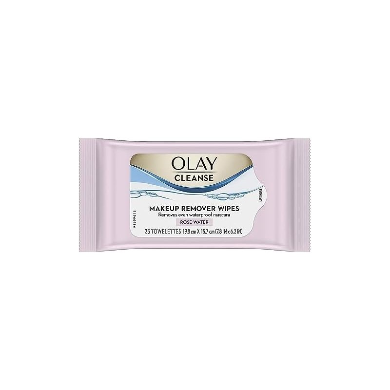Olay Makeup Remover Wet Cloths, Honeysuckle and White Tea, 25