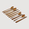 JAJU [JAJU] Teak Wood Children's Cutlery Set (2 Pairs)