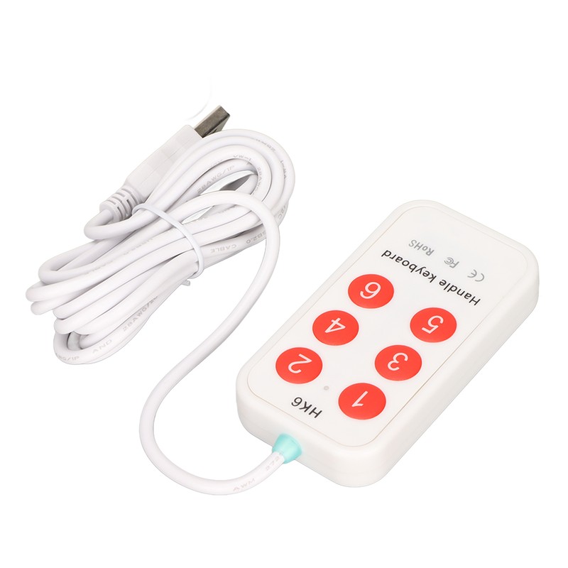 Programmable Keypad Small USB 6 Keys Programming Customization Handheld Switch