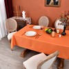 MEANMOY Orange 210 GSM Water & Stain Resistant Square Tablecloth
