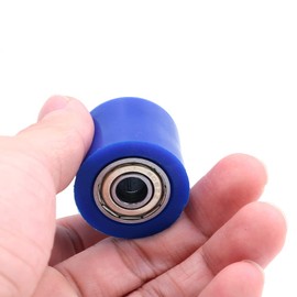 ANCLLO 2pcs Chain Pulley Roller, 8mm Chain Roller Tensioner Pulley Wheel Guide For Motorcycle Dirt Bike Enduro (Blue)