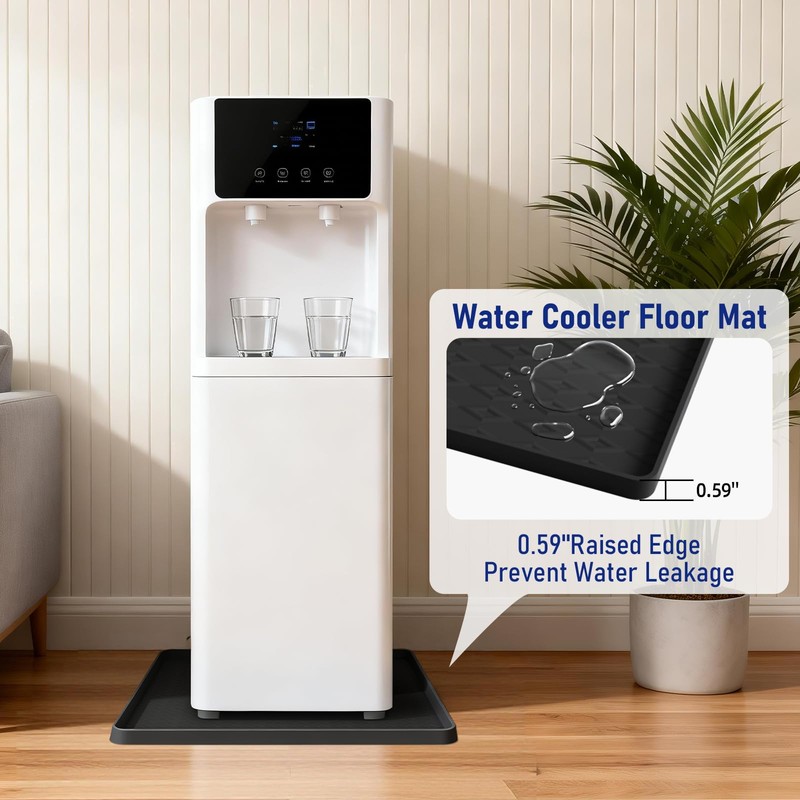 Humidifier Drip Mat -19.7''x19.7''x0.59'' Silicone Dehumidifier Mat, Waterproof Humidifier Tray