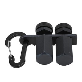 Gugxiom Stair Gauges for Square Frames, High Stair Gauges with Holder and Carabiner Stair Gauge, Square Frame Tools Made of Aluminium Alloy for (Black)