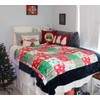 Serafina Home Christmas Holiday Throw Blanket: Velvelty Soft, Durable Fleece