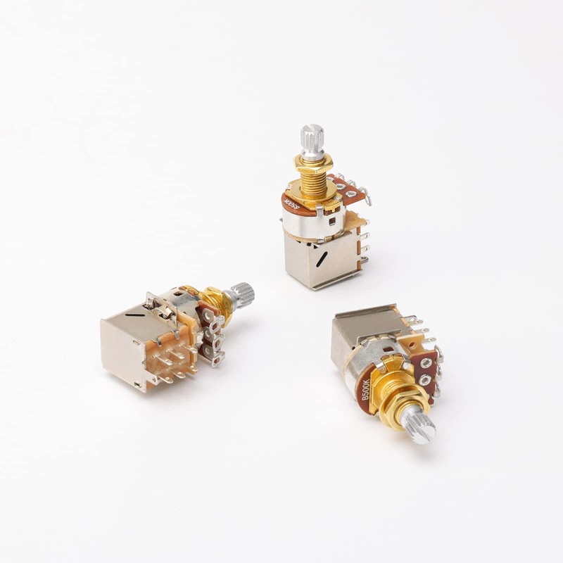Gold Guitar Bass Push Pull Potentionmeter, B500k with Control Pot