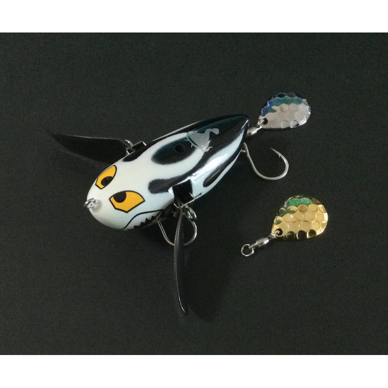 Luana® Fishing Colorado Blades Hammered Silver & Gold Set/Handcraft Metal