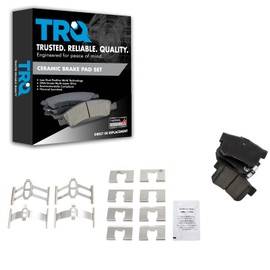 TRQ Rear Posi Ceramic Brake Pad Kit Set for Accord/Civic/CL/CR-Z/EL/ILX/Integra/Kizashi/Legend/Prelude/RSX / S2000 / SX4 / TL/TSX /