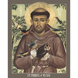 Trinity Stores Religious Art Giclee Print - 8x10 St. Francis of Assisi by Br. Robert Lentz, OFM