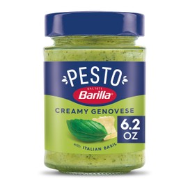 Barilla Creamy Genovese Pesto with Italian Basil Pasta Sauce and Spread