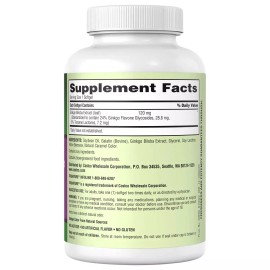 Trunature Ginkgo Biloba 120mg 340 Softgels for Memory Support