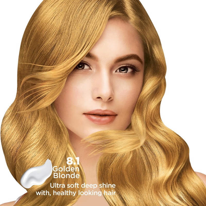 Nisha Creme Hair Color Golden Blonde 8.1 (150 ml)