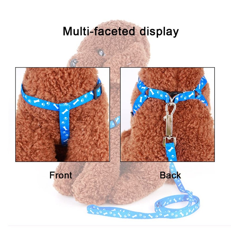 Cat Harness Adjustable Cat Leash Escape Proof Dog Harness with