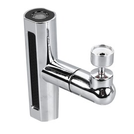 Waterfall Universal Faucet Extender Copper and ABS Anti Splashing Bathroom Sink Faucet Extender