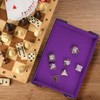 SIQUK Magnetic Folding Dice Tray Rectangle Dice Rolling Tray PU