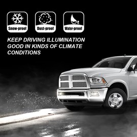 PIT66 Fog Lights, Compatible with 99-02 GMC Sierra/Fit 00-06 GMC Yukon/Yukon XL Fog Light Bumper Lamps Left/Right Clear Lens