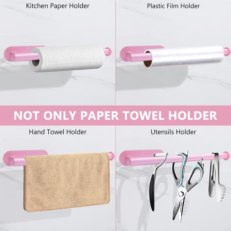 Gewtur Kitchen Roll Holder Pink Kitchen Roll Holder No Drilling
