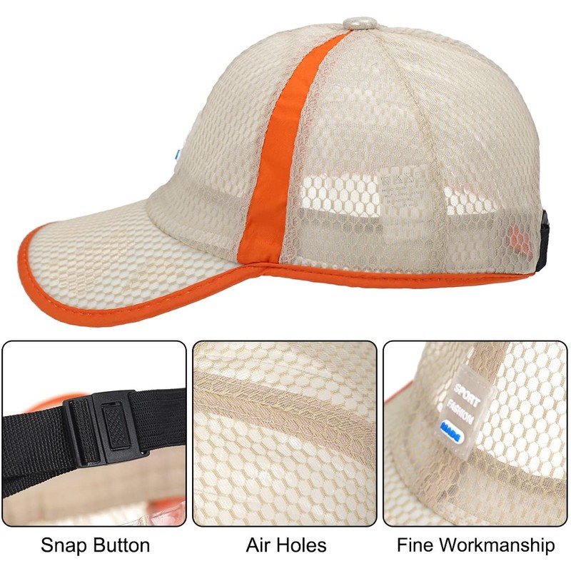 KharmLaddy Mesh Baseball Cap Unisex Kids Breathable Outdoor Sports Hat