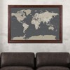 Push Pin Travel Maps Customizable Wall Art - Earth Toned