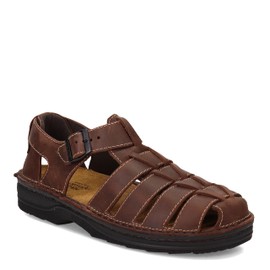 NAOT Men's Julius Fisherman Sandal, Brown, 44 EU/11 M US