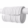 Wideskall® 12 Pieces Plastic Shower Curtain Hook Rings, White