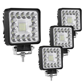 LED Pod Lights, LED Lights Cubes, for Motorcycle SUV ATV UTV 4x4 Van Jeep Pickup Golf Cart Camper, 4 Pack 10000 Lumen Fog Light for Truck