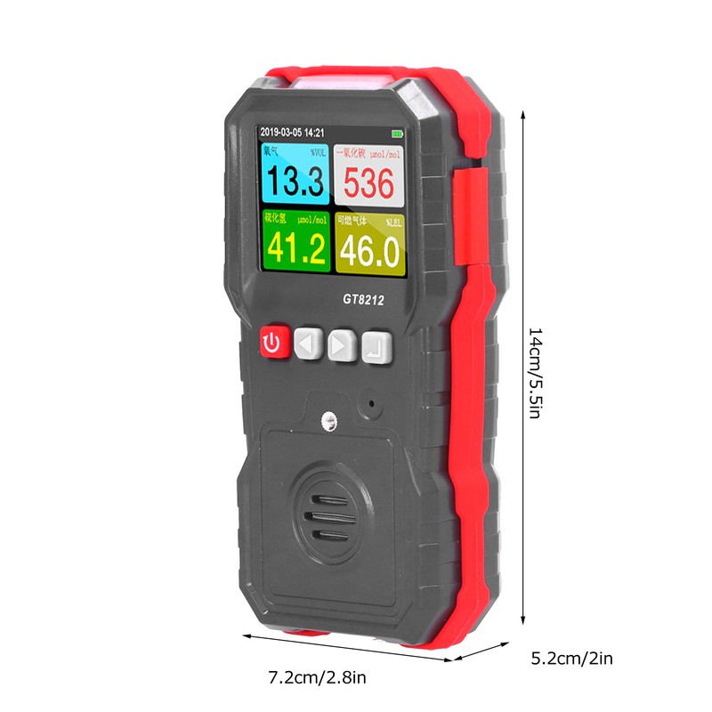 Portable Digital Display Carbon Monoxide Concentration Detector CO Tester