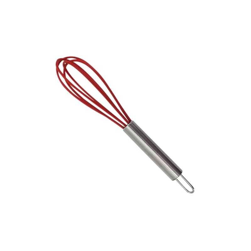 CybrTrayd Silicone 5.75" Whisk, Red