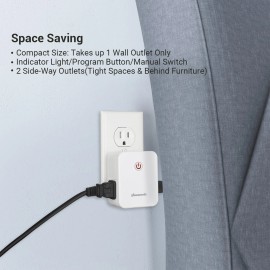 DEWENWILS Remote Control Outlet with 2 Remotes, No Interference Wireless Remote