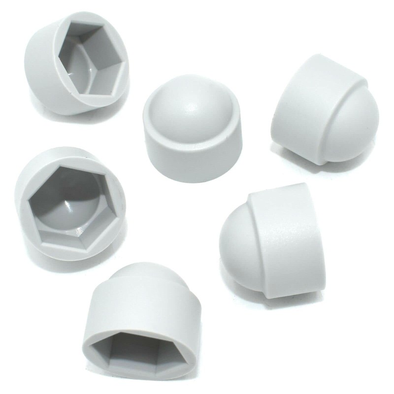 TERF® M12 White Plastic Hex Nut Bolt Dome Cap Cover