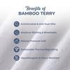 Dreamaker Fully Fitted 100% Bamboo Terry Waterproof Mattress Protector, Rustle